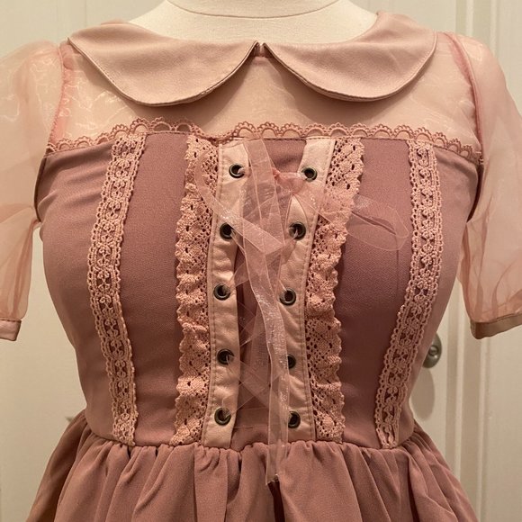 LIZ LISA - Tulle switching blouse style top - new - Picture 2 of 6
